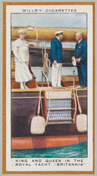 'King and Queen in the Royal Yacht "Britannia"' (Queen Mary; King George V and an unknown officer) NPG D47257