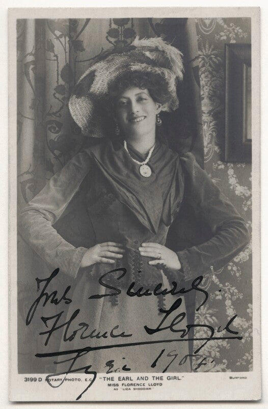 Florence lloyd as liza shoddam in 'the earl and the girl' npg ax45855