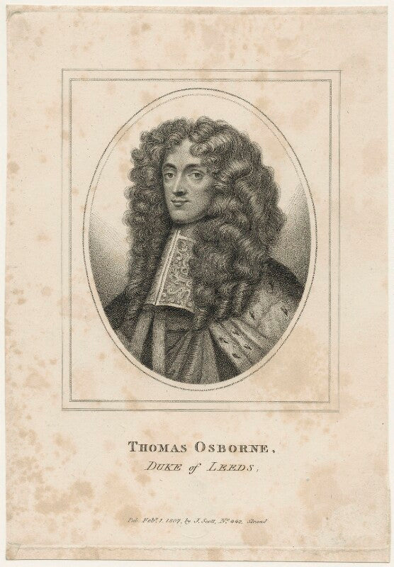 Thomas osborne, 1st duke of leeds ('lord danby') npg d29344