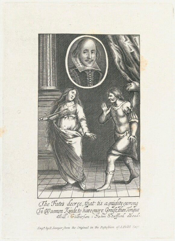 William shakespeare with lucretia and collatinus npg d22940