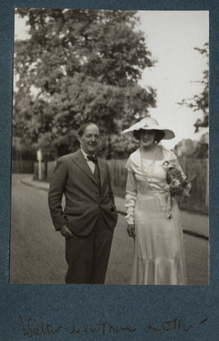 Walter de la Mare; Lady Ottoline Morrell NPG Ax143961