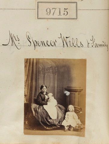 Elizabeth Lucas (née Wright), Lady Wells; Arthur Wells; Elizabeth Wells NPG Ax59446