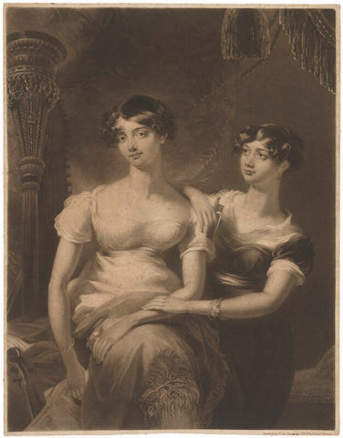 Louisa Sharp and her sister NPG D40678