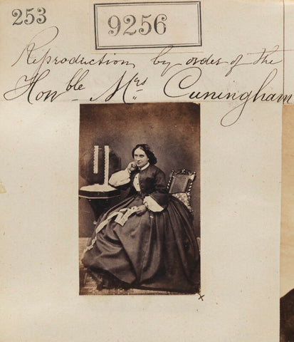 'Reproduction by order of the Honourable Mrs Cuningham' NPG Ax59079