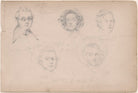 Mr Edward; Miss Roberts and three unknown sitters NPG D23313(32)