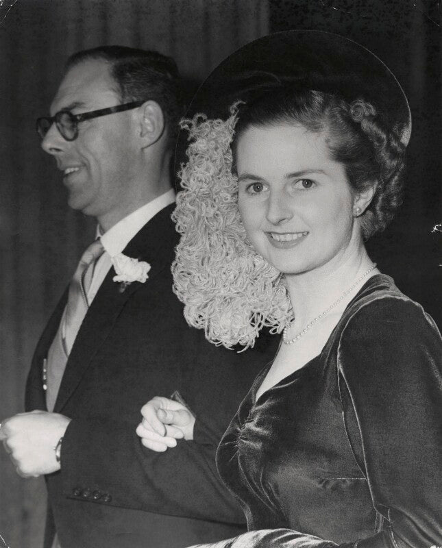 Sir denis thatcher, 1st bt; margaret thatcher npg x139971