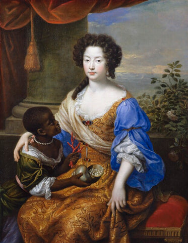 Louise de Kéroualle, Duchess of Portsmouth with an unknown female attendant NPG 497