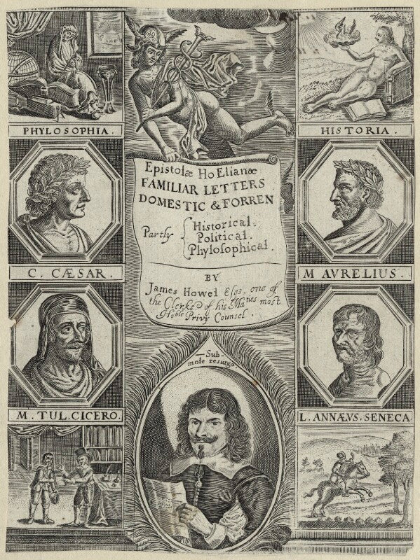 James howell in the title to his 'epistolae ho elianae' npg d29085
