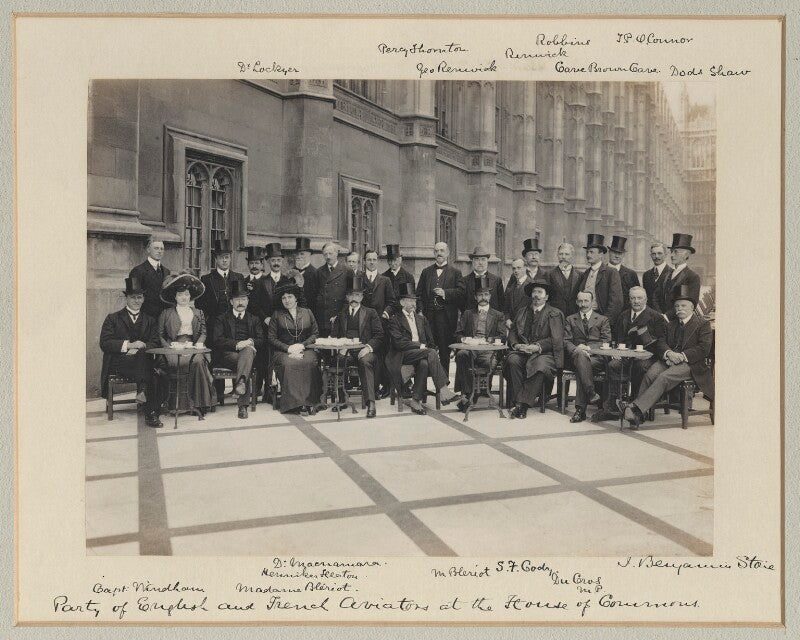 Luncheon party to french and english aviators npg x126228