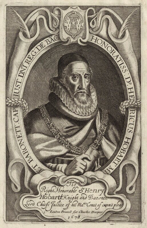 Sir henry hobart, bt npg d26099