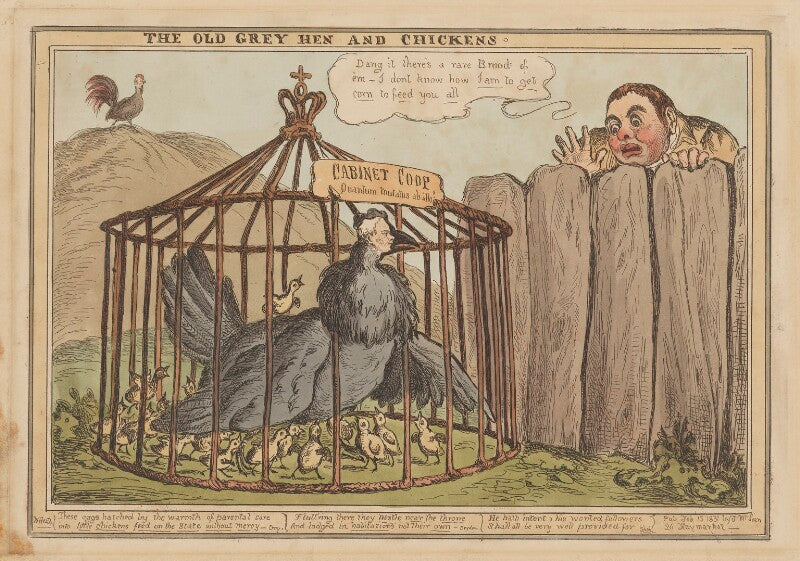 The old grey hen and chickens npg d46072