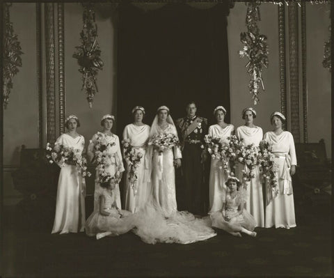 The wedding of Prince George, Duke of Kent and Princess Marina, Duchess of Kent NPG x95788
