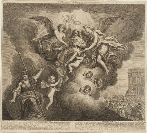 'The Apotheosis, or, Death of the King' ('The Beheading of King Charles I') NPG D26389