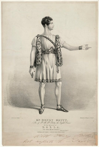 Henry Thomas Betty as Rollo in 'Pizarro' NPG D31735