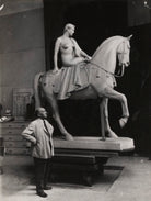 Sir William Reid Dick with his statue of 'Lady Godiva' NPG x194077