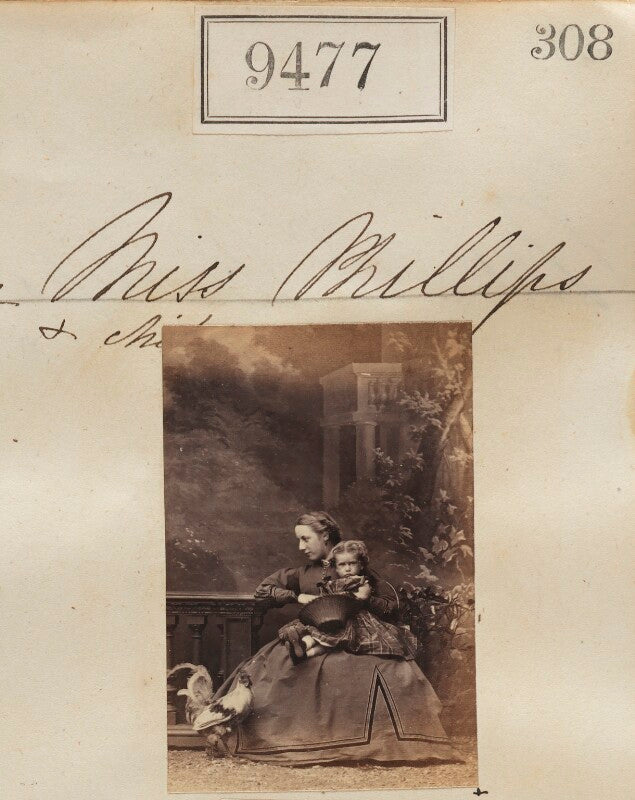 Miss phillips and an unknown child npg ax59284