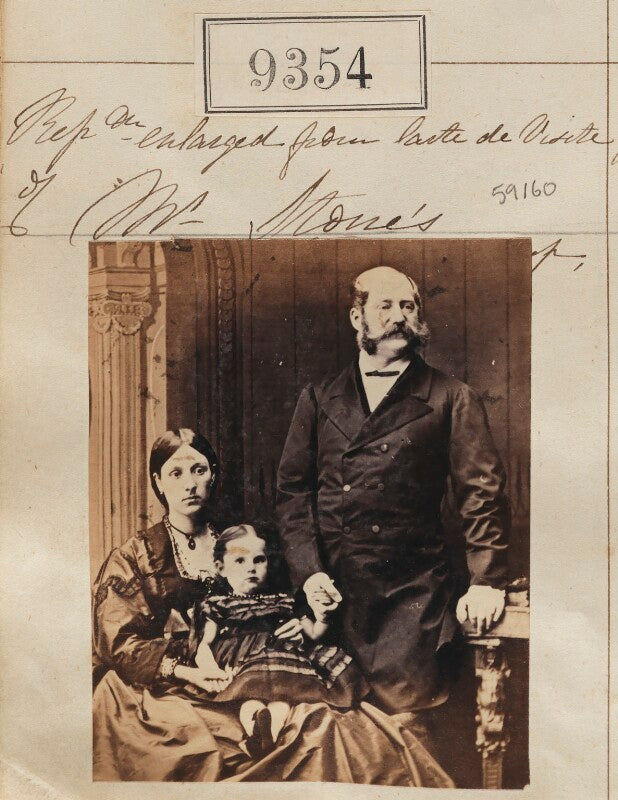 'reproduction enlarged from carte de visite of mr stone's...' npg ax59160