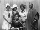 Hannah Idowu Dideolu Awolowo (née Adelana) and Obafemi Awolowo with their family NPG x171545