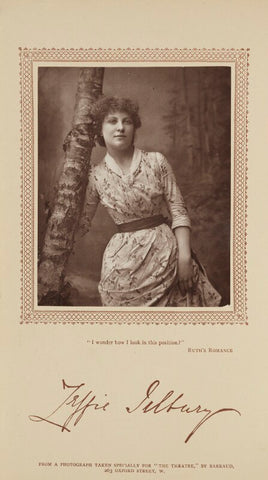Zeffie Tilbury (Mrs L.D. Woodthorpe) in 'Ruth's Romance' NPG Ax29205