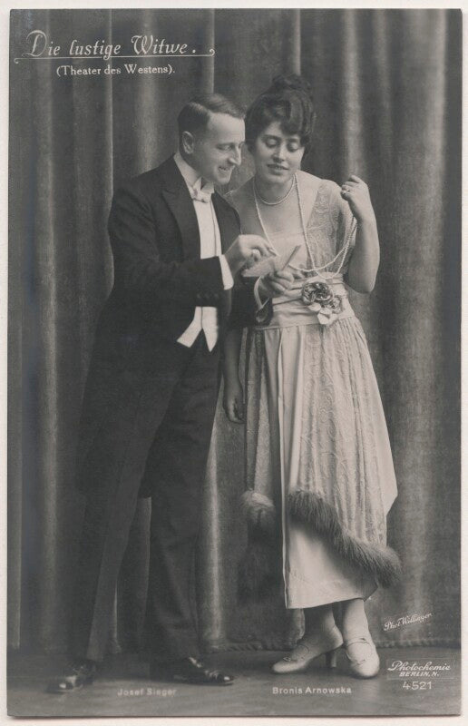 Josef sieger and bronis arnowska in 'the merry widow' npg x139846