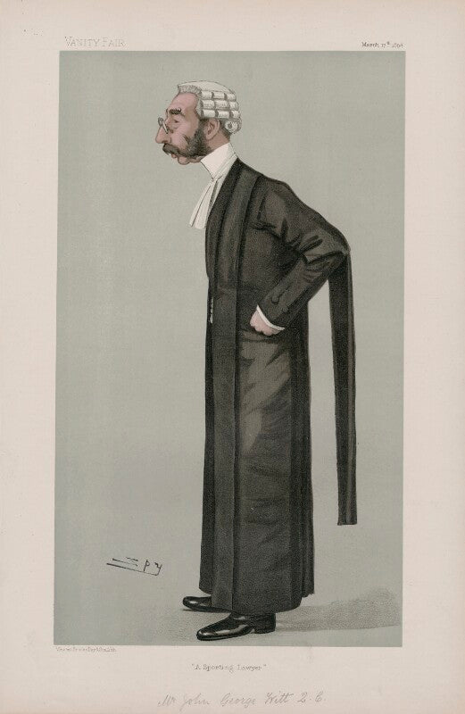 John george witt ('men of the day. no. 708. 'a sporting lawyer') npg d44899