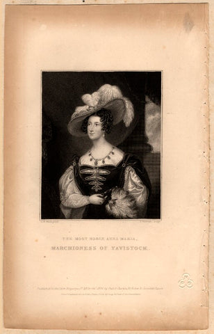 Anna Maria Russell (née Stanhope), Duchess of Bedford when Marchioness of Tavistock NPG D8234