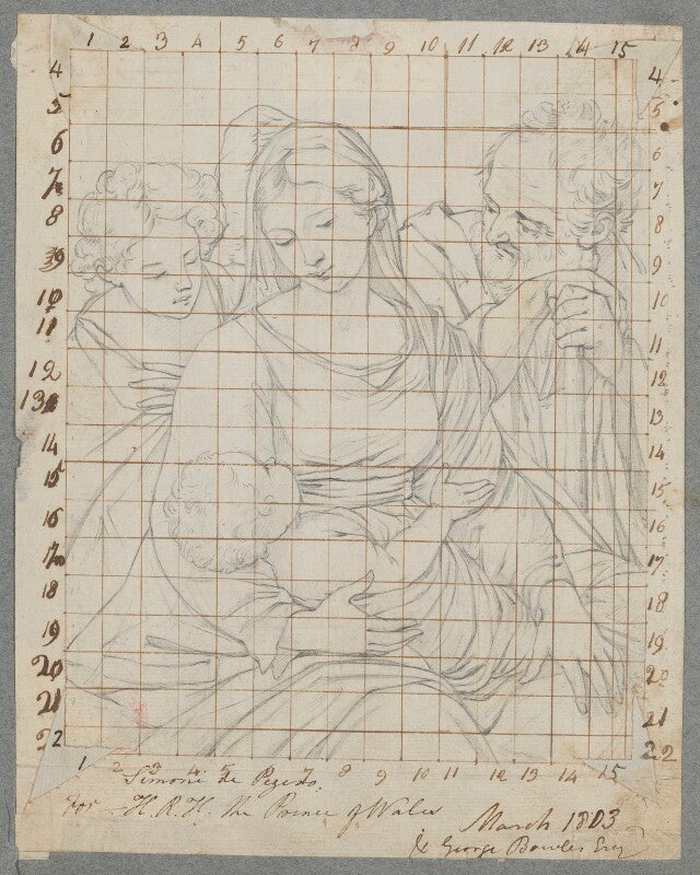 Holy family with an angel npg d17375