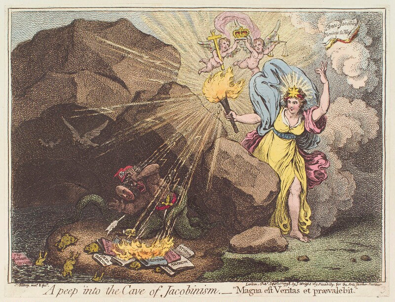 'a peep into the cave of jacobinism' npg d12749