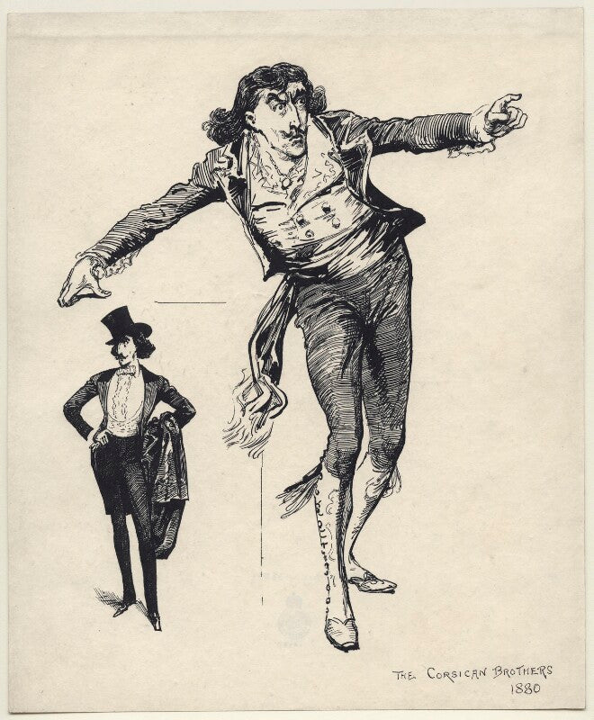 Sir henry irving in 'the corsican brothers' npg d79
