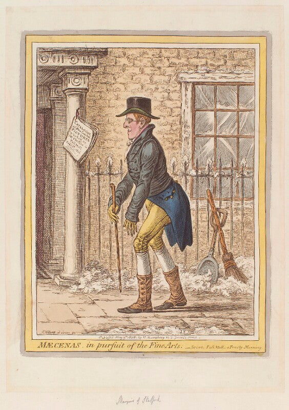 George granville leveson gower, 1st duke of sutherland ('mæcenas, in pursuit of the fine arts') npg d12907