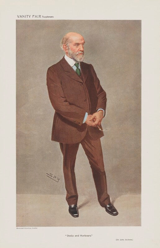 Sir john jackson ('men of the day. no. 1191. "docks and harbours."') npg d45508