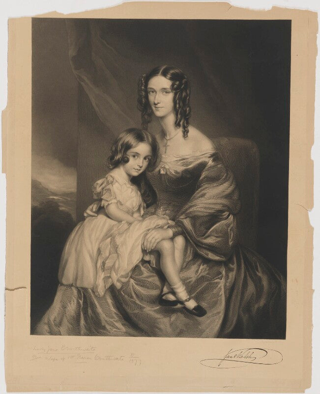 Jane benn walsh (née grey), lady ormathwaite and child npg d39384