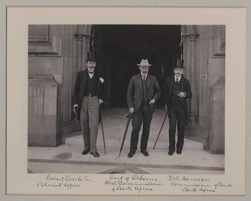 Sir lionel earle; william waldegrave palmer, 2nd earl of selborne; sir leander starr jameson, 1st bt npg x135573