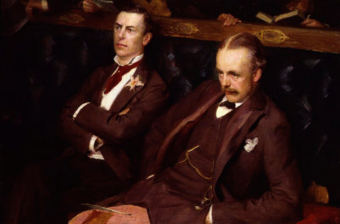 Joe Chamberlain; Arthur James Balfour, 1st Earl of Balfour NPG 5114