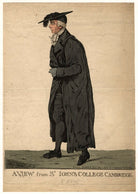 James Wood ('A view from St John's College, Cambridge') NPG D13467