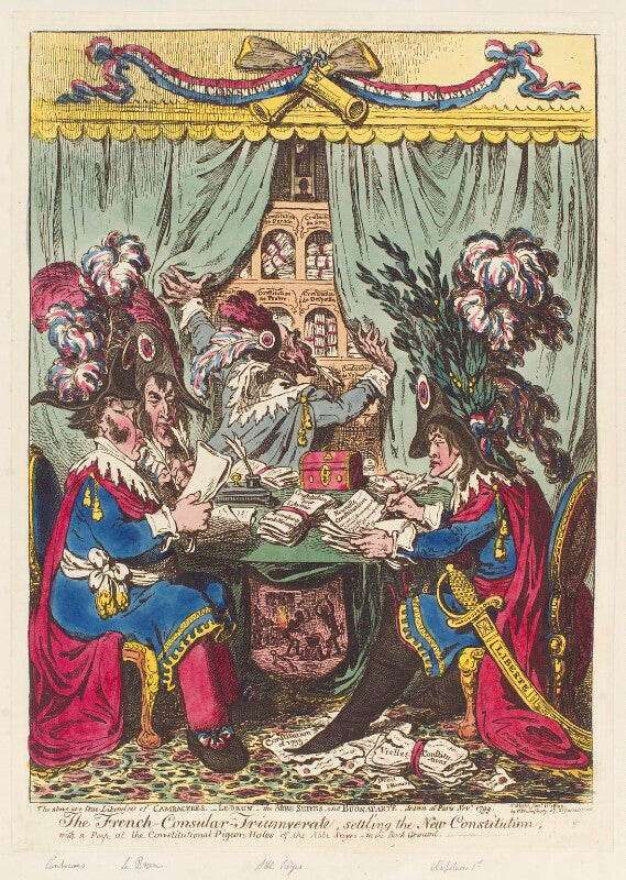 'the french consular triumverate, settl'ing the new constitution' npg d12719