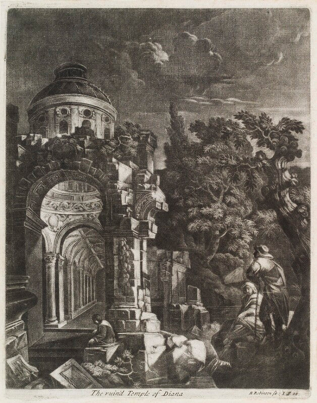 The ruined temple of diana npg d11810