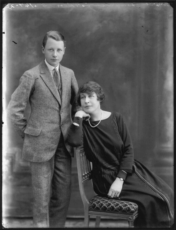 Lady lewis with her son npg x120541