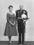 Esmé Mae (née Burcher), Lady Grey of Naunton; Ralph Francis Alnwick Grey, Baron Grey of Naunton NPG x170315