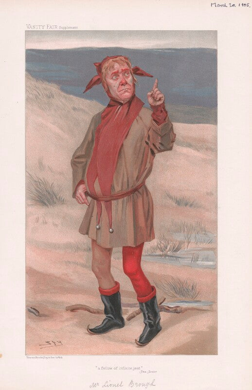 Lionel brough ('men of the day. no. 947. "'a fellow of infinite jest'   jehu junior"') npg d45268