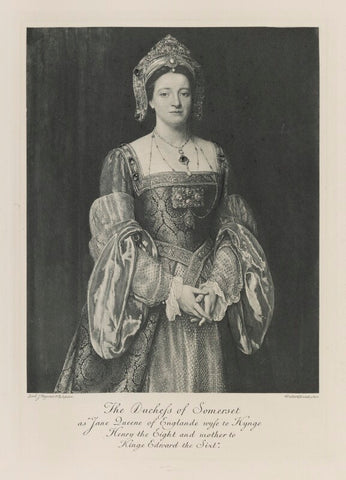 Susan Margaret (née MacKinnon), Duchess of Somerset as Jane, Queen of England, wife to King Henry VIII and mother to King Edward VI NPG Ax41276