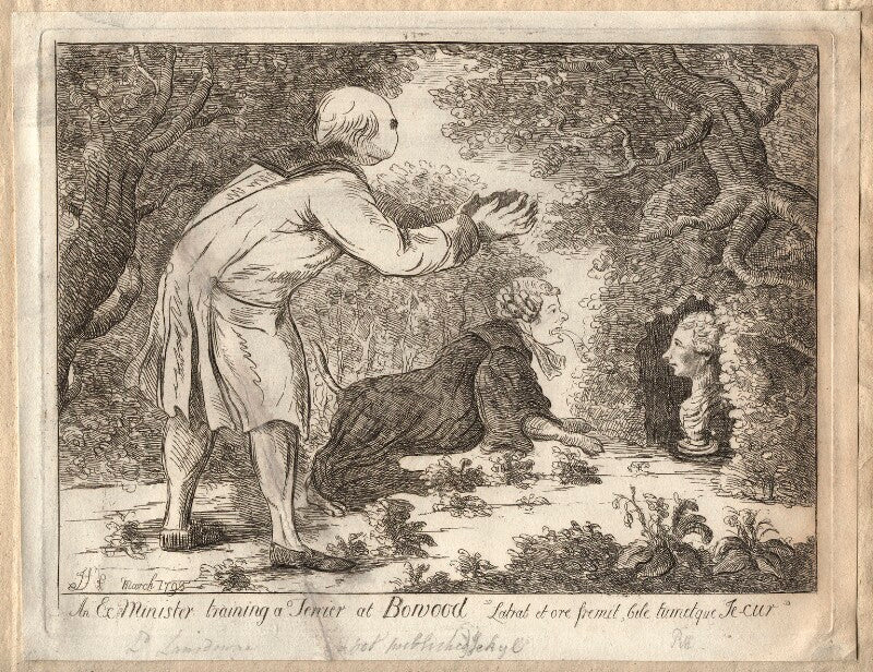 'a ex minister training a terrier at bowood' npg d12262