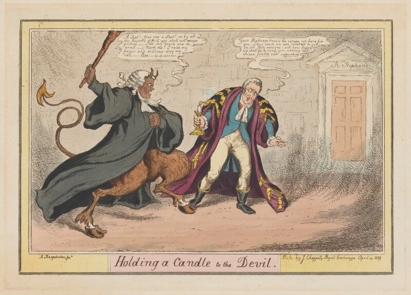 Arthur wellesley, 1st duke of wellington ('holding a candle to the devil') npg d46044