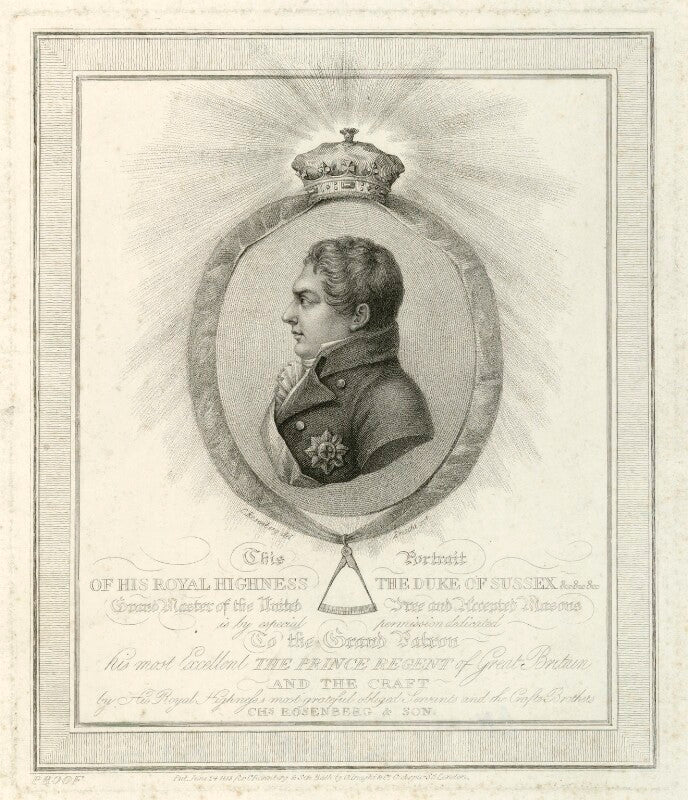 Prince augustus frederick, duke of sussex npg d33236