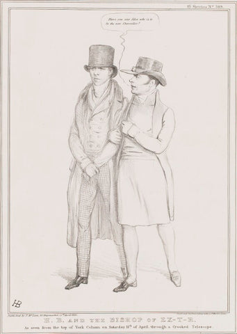 H.B. and the Bishop of Ex-t-r (Henry Brougham, 1st Baron Brougham and Vaux; Henry Phillpotts) NPG D41323