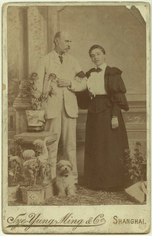 Archibald John Little; Alicia Ellen Neve Little (née Bewicke) (Mrs Archibald Little) NPG x20060