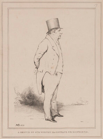 Sir Richard Birnie ('A Sketch of our Worthy Magistrate Sir Richd. Birnie') NPG D40954