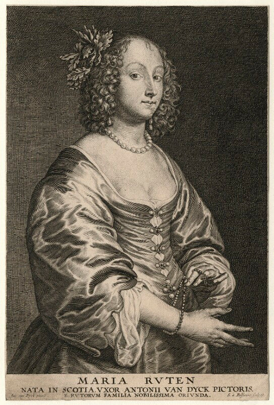 Mary (née ruthven), lady van dyck npg d7528