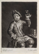Man raising his glass NPG D11856