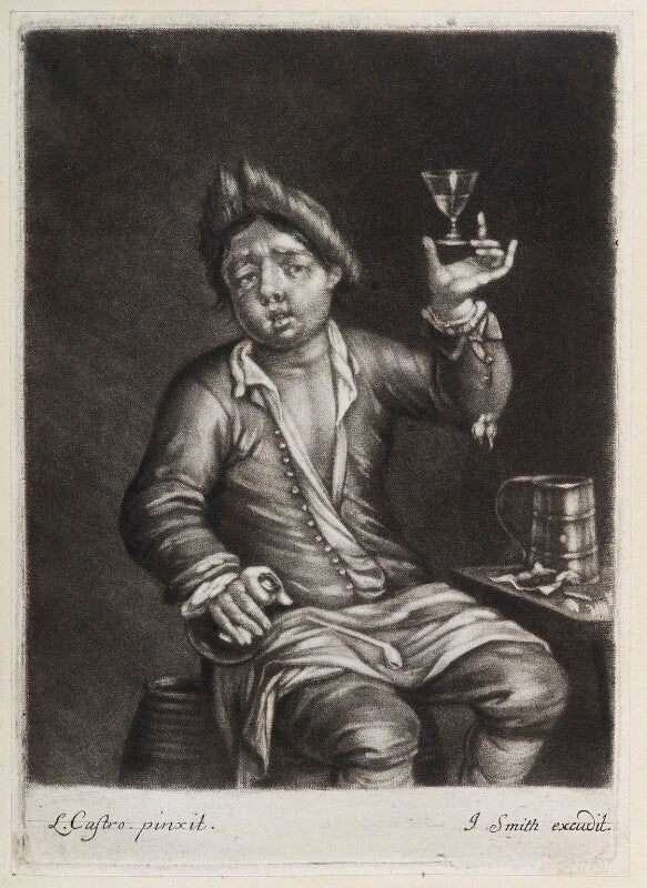 Man raising his glass npg d11856